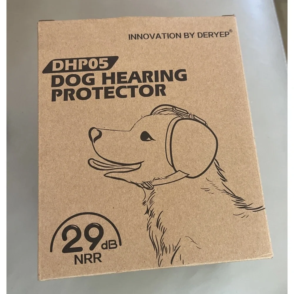 Deryep Dog Hearing Protection 29db Ear Muffs Red Large DHP05